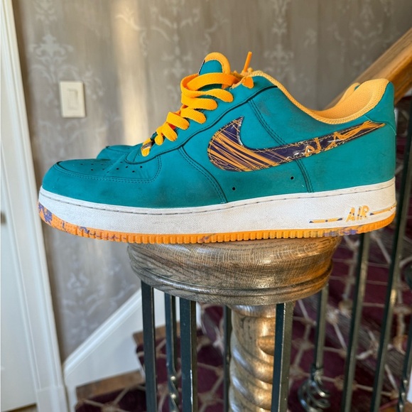 NIKE men’s size 13 2013/20124 AIR FORCE 1 LOWS Marbled Swoosh 488298 – 313 - Picture 8 of 16